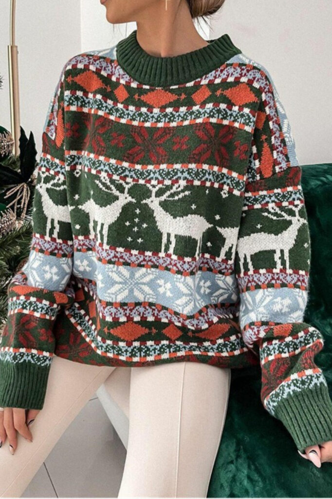 5-Color Block Striped Sweater